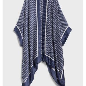 Banana Republic Women's Blue Crinkle Indigo Wrap